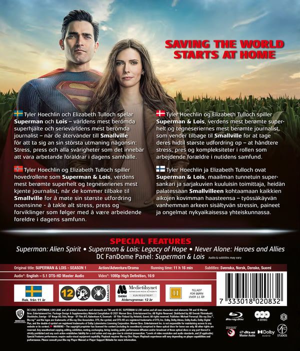 Superman & Lois: Säsong 1 (3 Blu-ray)