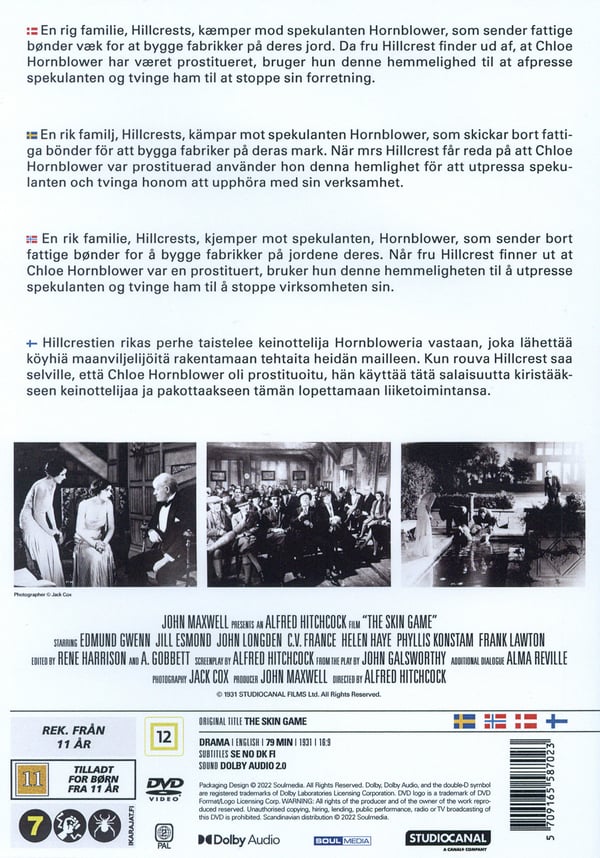Hitchcock: Hämndens timme (DVD)