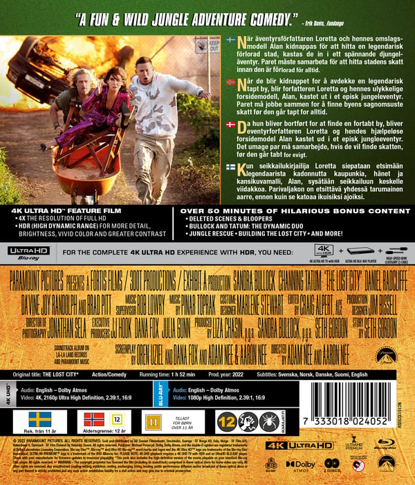 The lost city (4K UHD + Blu-ray)