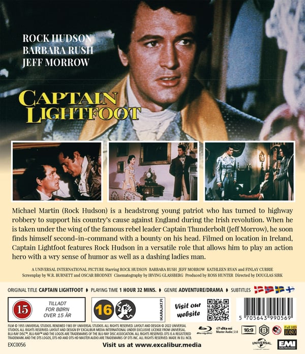 Rebellen fra Irland / Captain Lightfoot (Blu-ray)