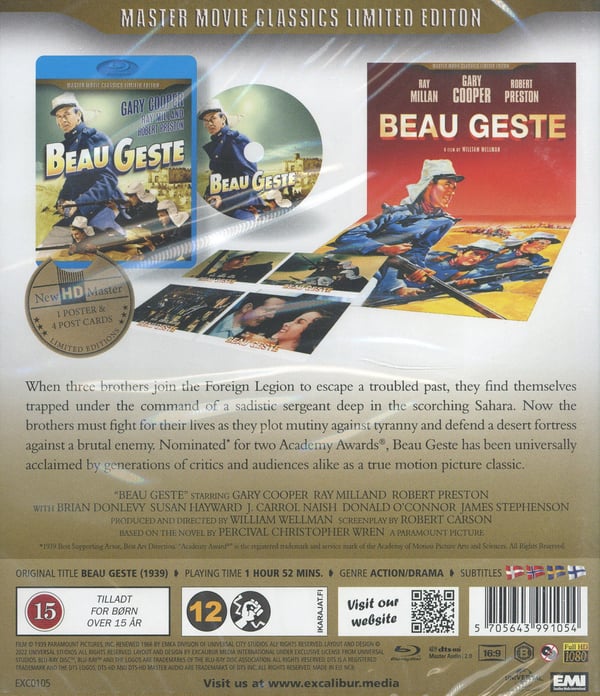 De tappras legion (+poster) / Beau Geste (Blu-ray / Limited)