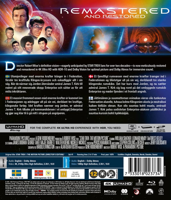 Star Trek - The Motion Picture (4K UHD + Blu-ray)