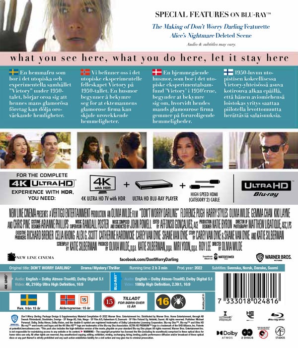 Don't Worry Darling (4K UHD + Blu-ray)