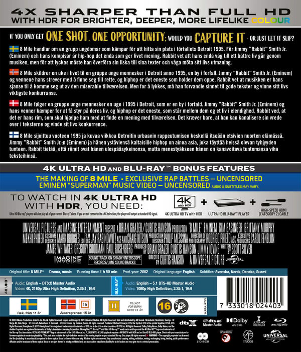 8 mile (4K UHD + Blu-ray)
