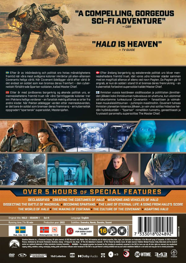 Halo: Kausi 1 (5 DVD)