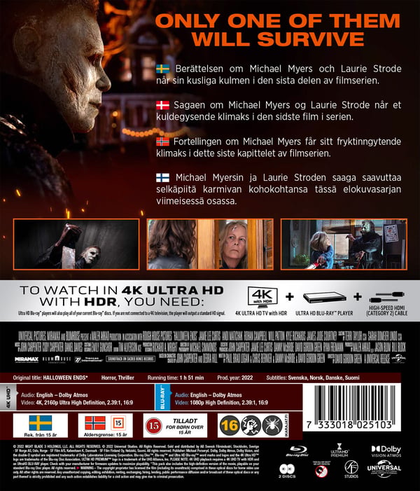 Halloween ends (4K UHD + Blu-ray)