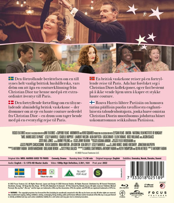 Mrs Harris Goes to Paris (Blu-ray)