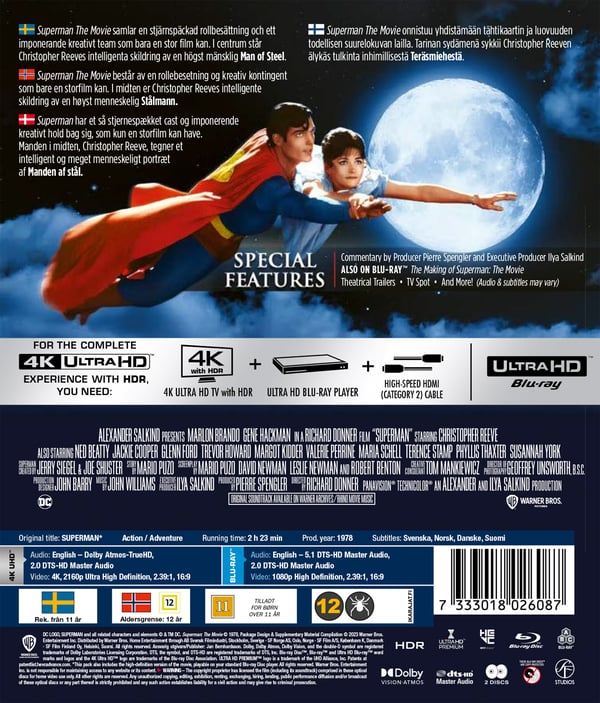 Superman 1 - The movie (4K UHD + Blu-ray)