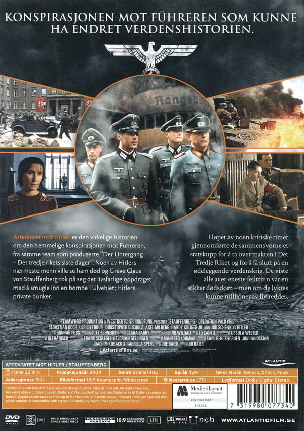 Attentaatti Hitleriä vastaan (DVD)
