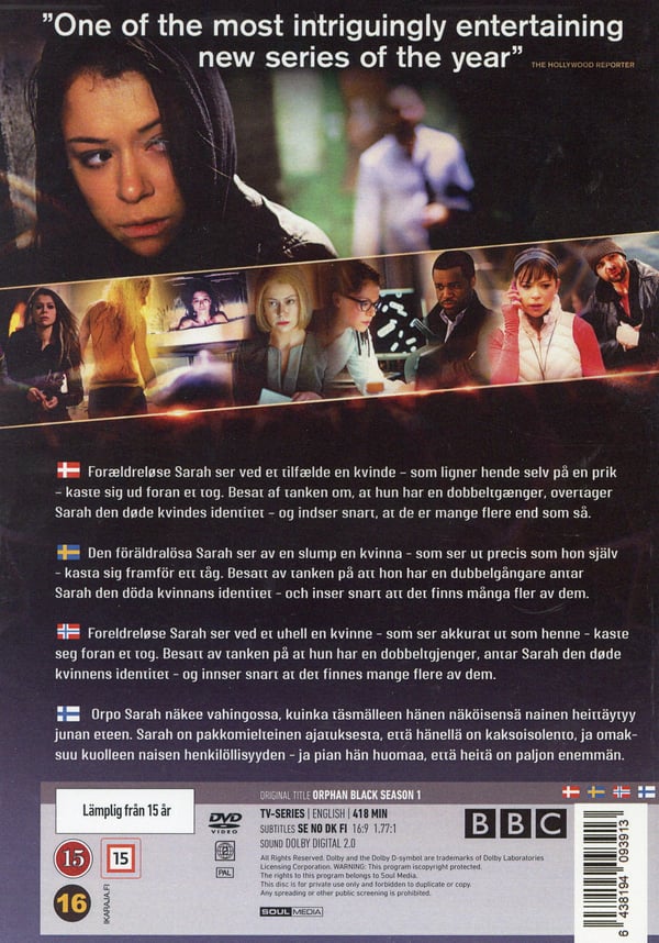 Orphan Black: Säsong 1 / Orphan Black - Season 1 (3 DVD)