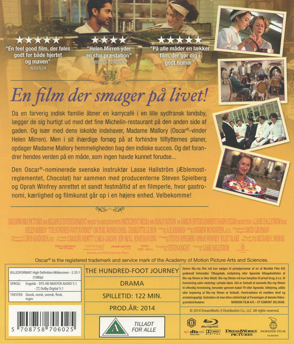 100 askelta Bombaysta Pariisiin (Blu-ray)