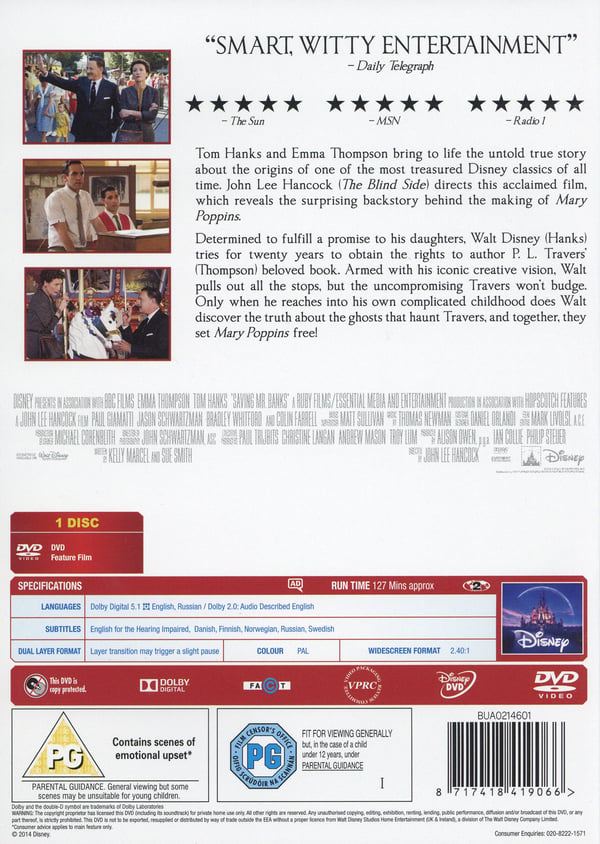 Saving Mr Banks (DVD)