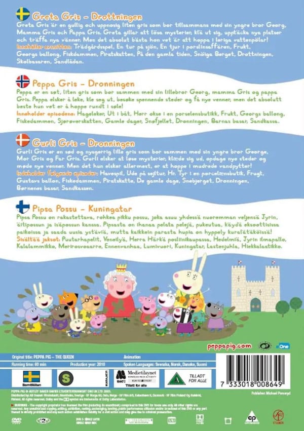 Greta Gris / Drottningen / Peppa Pig (DVD)