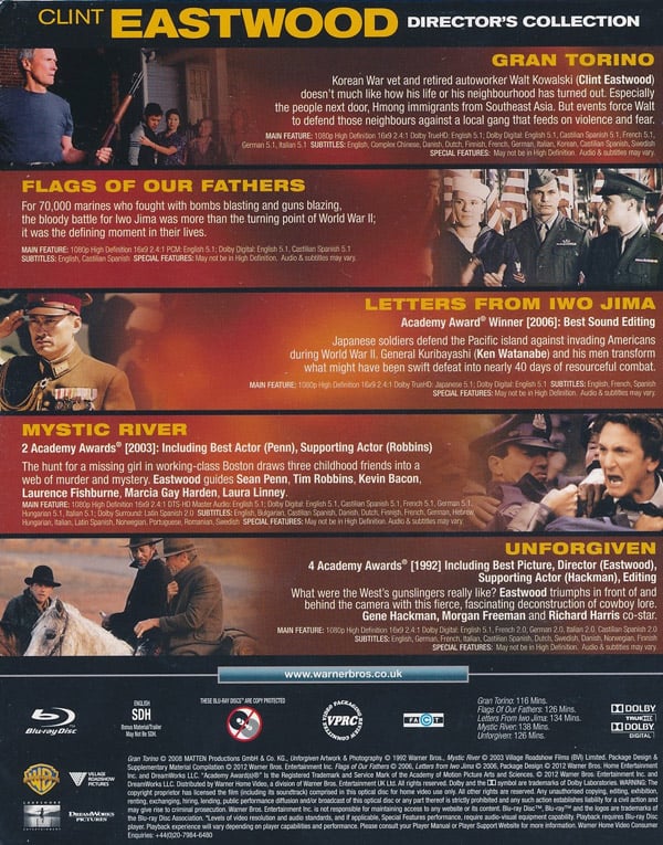 Clint Eastwood: Director's Collection (5 Blu-ray)