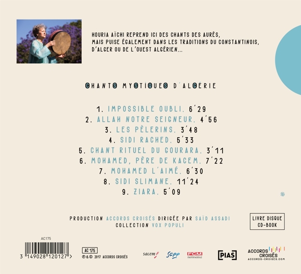 Houria Aichi: Chants Mystiques D'algerie (CD)