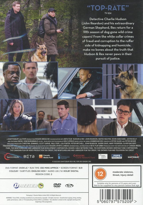Hudson & Rex: Säsong 5 (5 DVD)
