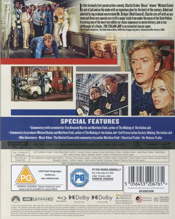 The Italian Job (1969) (4K UHD + Blu-ray)
