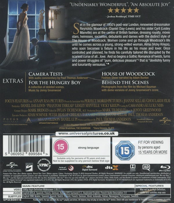 Phantom Thread (Blu-ray)