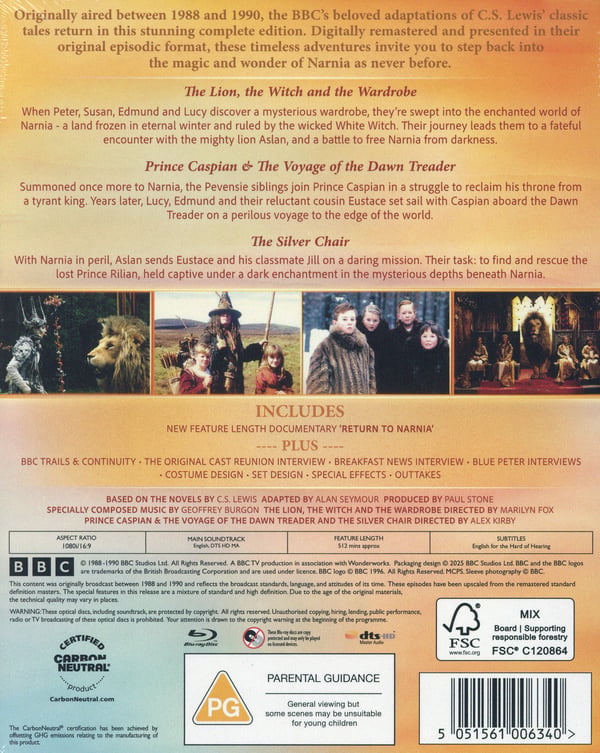 Narnian tarinat: Kokoelma (4 Blu-ray)