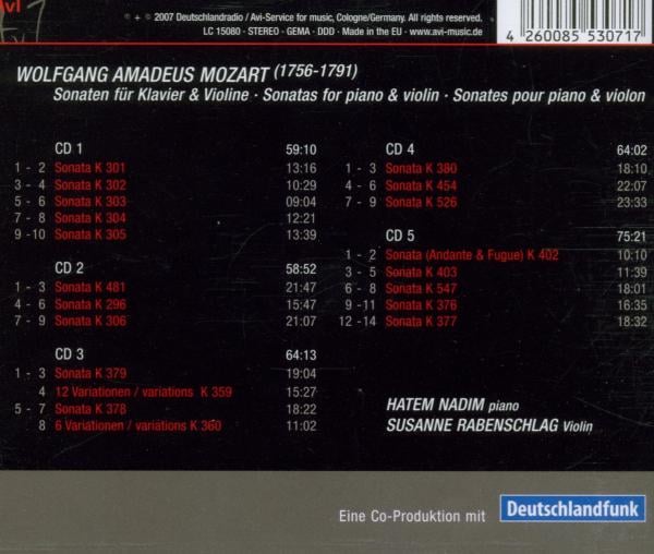 Wienin filharmonikot Peter Schmidl: Viulusonaatit (5 CD)