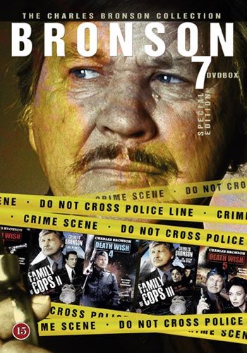 Charles Bronson collection (7 filmer) / Death Wish 2-5 + Family Of Cops 1-3 (7 DVD)