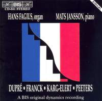 Jansson Mats/Hans Fagius: Klaver- og Orgelmusik (CD)