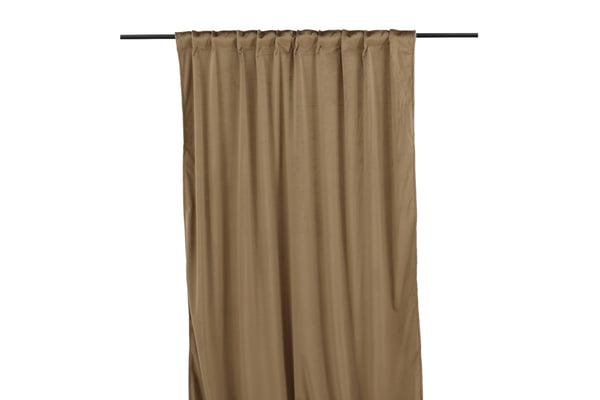 Lavendelvind Sand 2x135x250 cm Sammetsgardin 2-pack