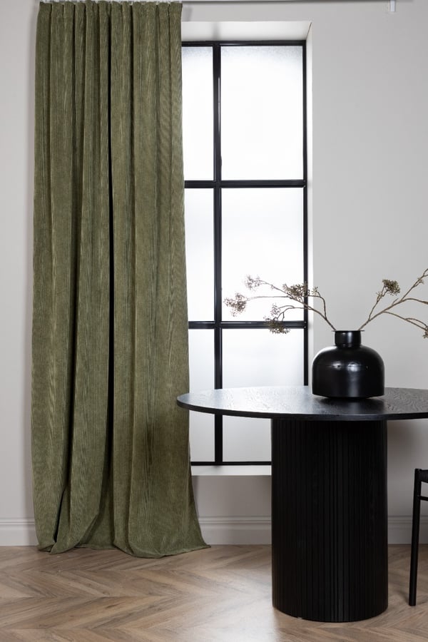 Kristallglans Grøn 2x140x240 cm Mørklægningsfløjl Gardin 2-pak