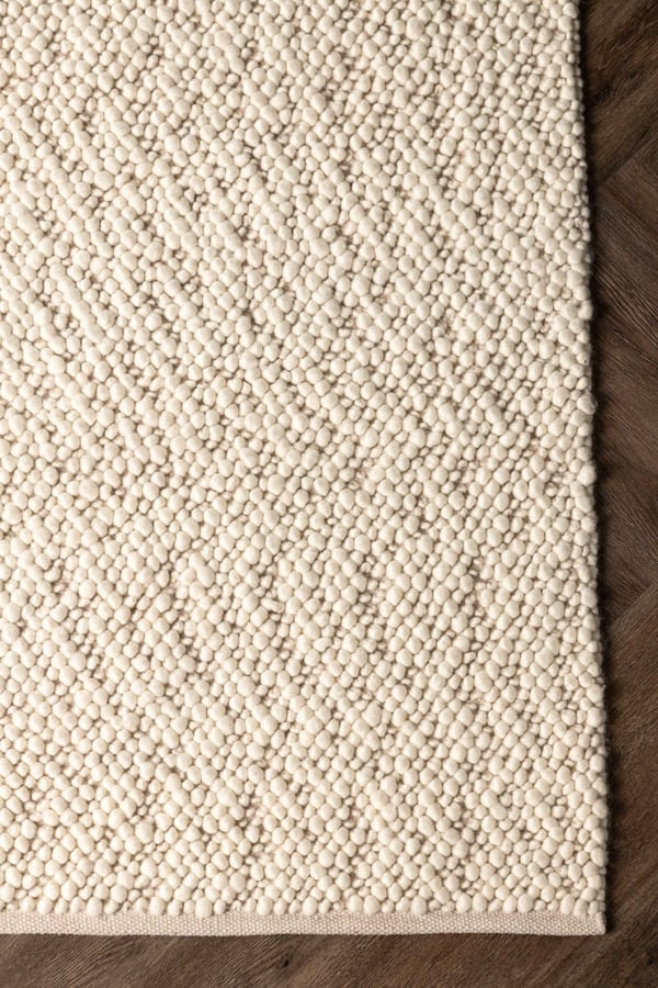 Avenora Offwhite uldtæppe 200x300 cm - tyk og blød