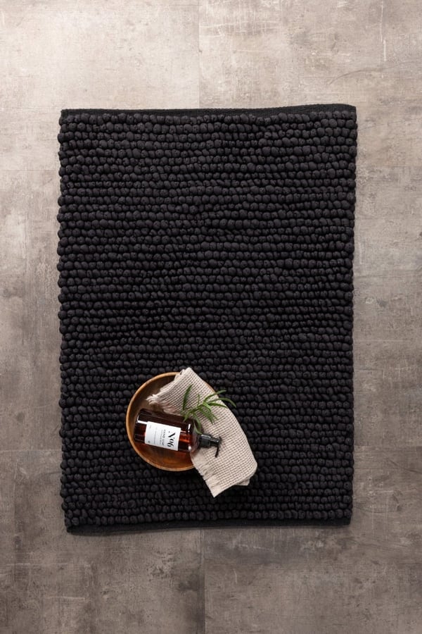 Lumi Svart 50x80 cm Badrumsmatta