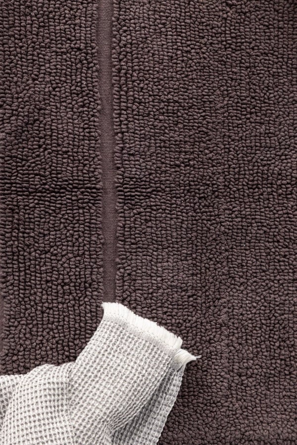 Disa Taupe Badeværelsesmåtte 50x80 cm i 100% Bomuld
