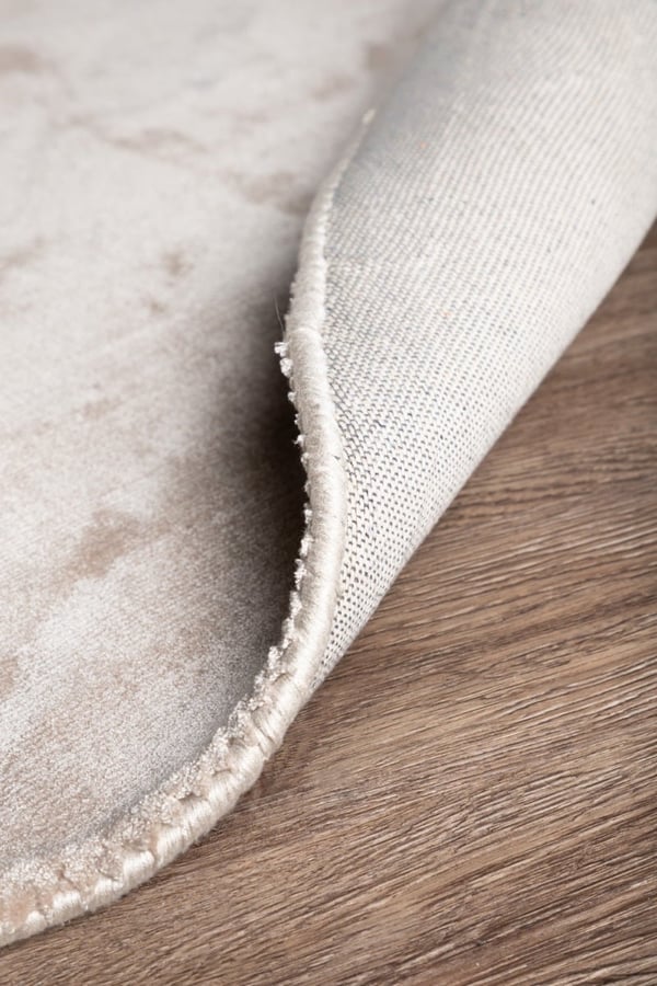Brillo Beige Rund 200 cm Viskosmatta