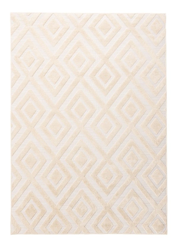 Ana Beige Ryatæppe 160x230 cm i Blødt Polyester