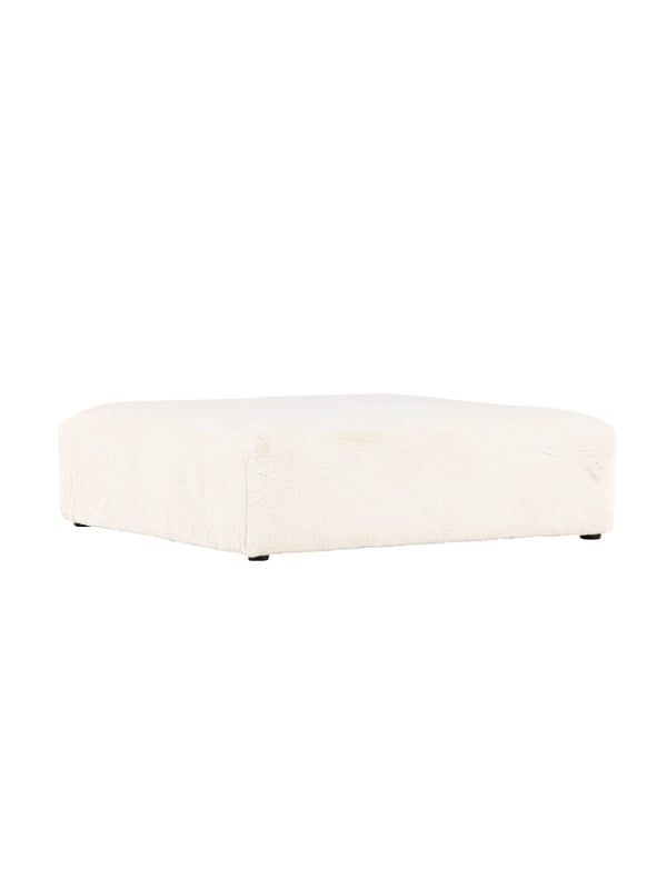 Siddesæk Hollowpier i beige faux pels