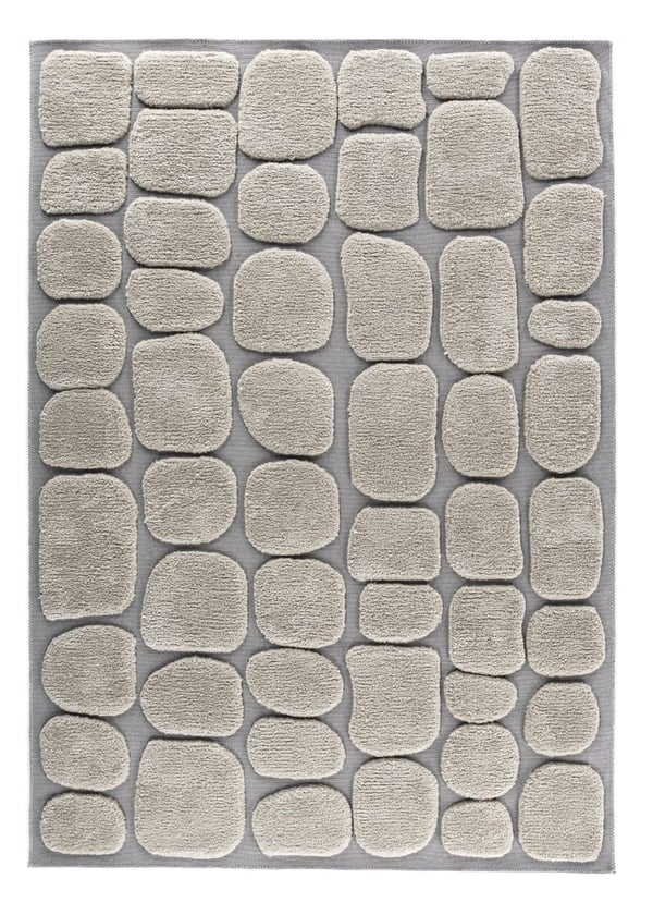 Vira Beige Ryatæppe 200x290 cm i polyester