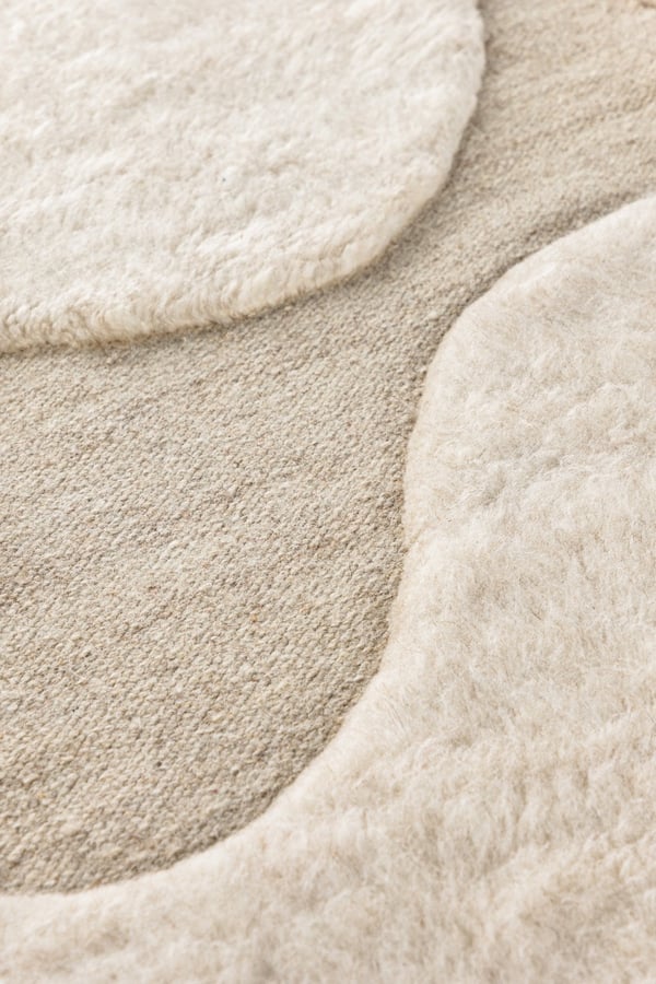 Koma Beige Uldmåtte 160x230 cm - Blød og Elegant