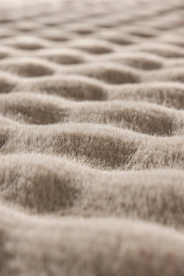 Niva Beige Ryatæppe 200x290 cm i 100% Polyester