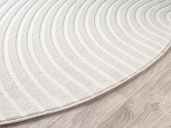 Bella Spin Offwhite Rund 160 cm Wiltonmatta