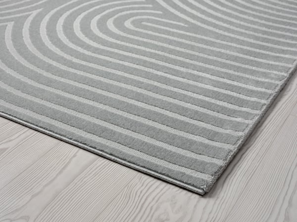 Bella Zen Grå Wiltonmåtte 200x290 cm i Blødt Polyester & Polypropylen