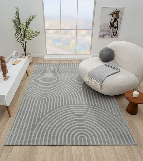 Bella Zen Grå Wilton Tæppe 280x380 cm - Blødt & Holdbart