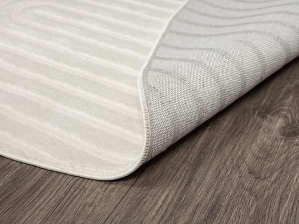 Bella Zen Rund Wiltonmåtte 120 cm Offwhite
