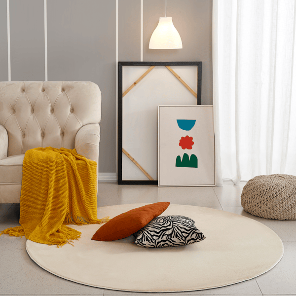 Cat Beige Rund 240 cm