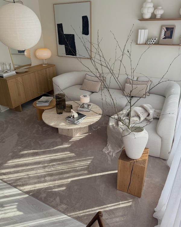Comfy Greige 120x170 cm Vaskbar Ryatæppe
