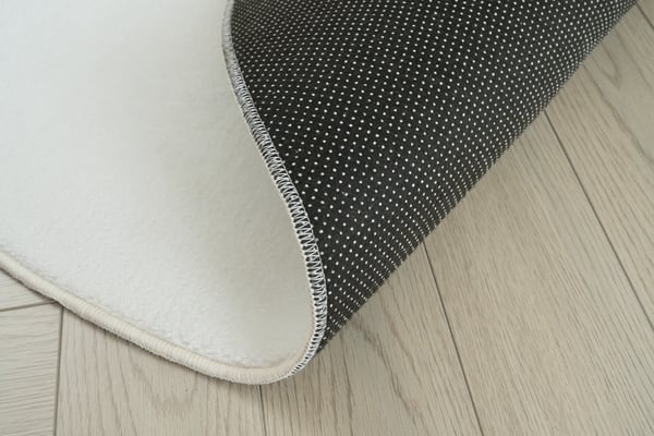 Comfy Offwhite Rund Vaskbar Ryamatta 200 cm