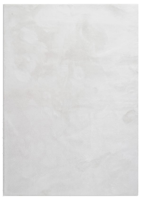 Fluffy Offwhite Vaskbar Blød Tæppe 240x340 cm