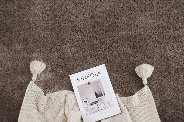 Fluffy Taupe Vaskbar Blød Langhåret Tæppe 80x150 cm