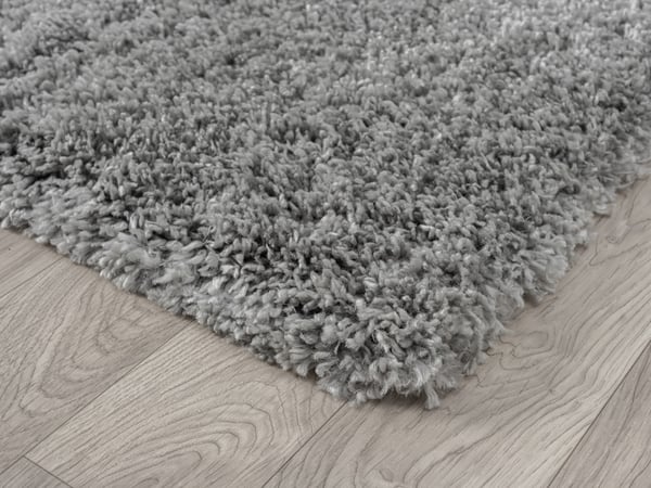 Furry Grå Blød Tæppe 200x280 cm - Luksuriøs og Holdbar
