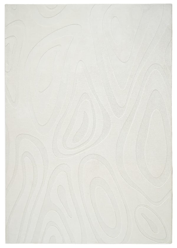 Fuzzy Meia Vaskbar Blød Gulvtæppe Offwhite 200x290 cm