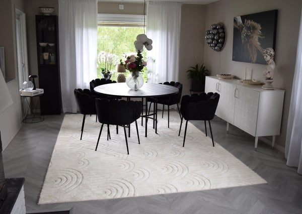 Fuzzy Soma Offwhite Vaskbar Blød Tæppe 240x340 cm