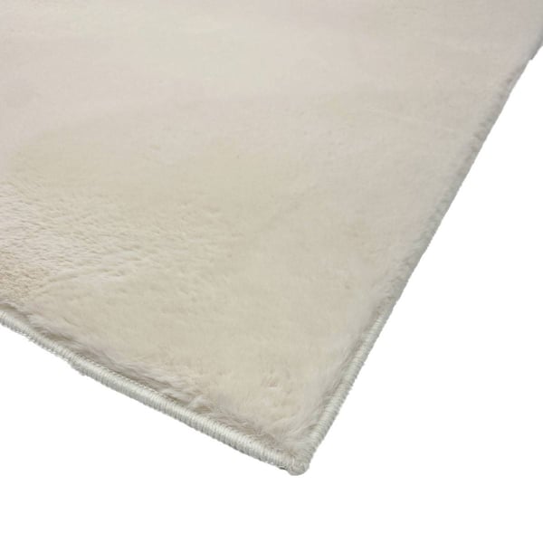 Beige vaskbar tæppe 240x340 cm i blød polyester